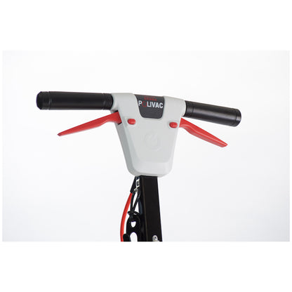 Handlebar of a Polivac PV25 Suction Polisher on a white background