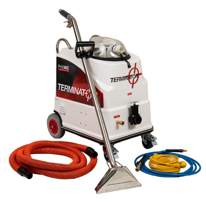 Polivac Terminator machine with hoses on a white background