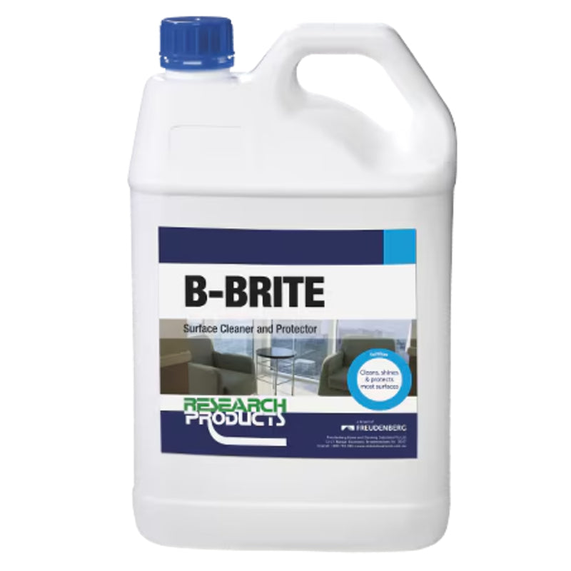 B-Brite surface cleaner and protector container with blue cap on a white background
