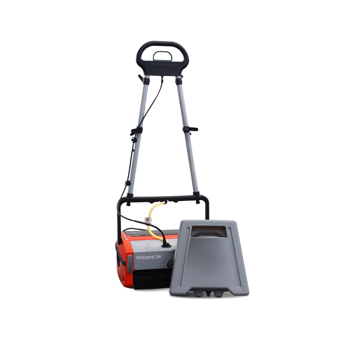 Floor Scrubber with 'Wizzard 34' branding on a white background