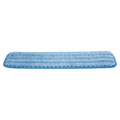 Blue microfiber cleaning pad on a white background