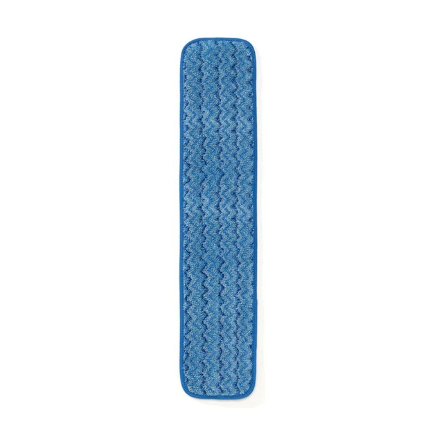 Blue rectangular mat with textured surface on a white background