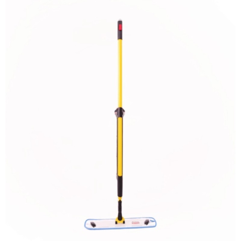 Pulse Mop with yellow handle and blue base on a white background