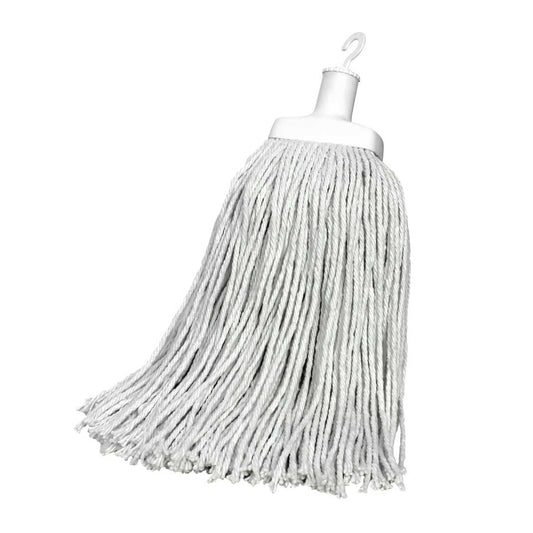 White mop head on a white background