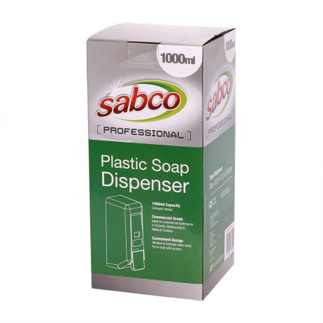 Sabco Plastic Soap Dispenser White 1000ml