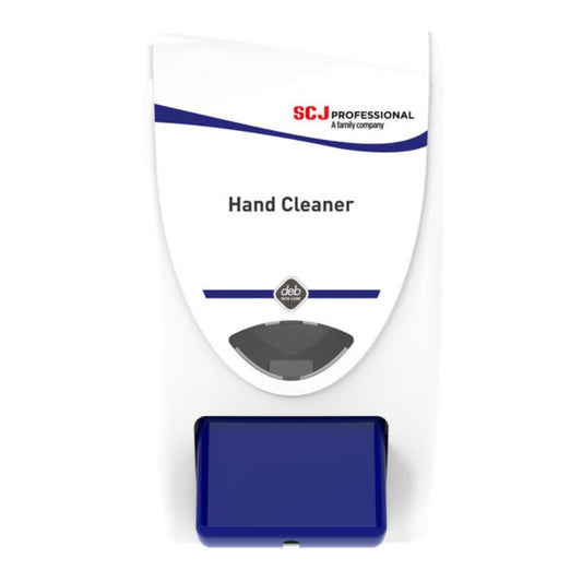 Hand cleaner dispenser with SCJ Professional branding on a white background