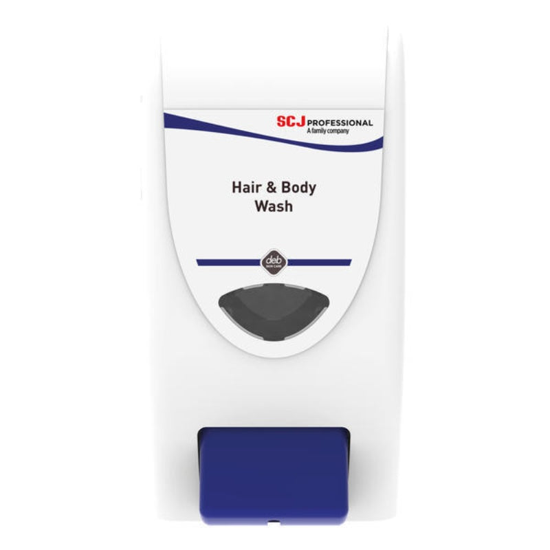SC Johnson Professional hair and body wash dispenser on a white background
