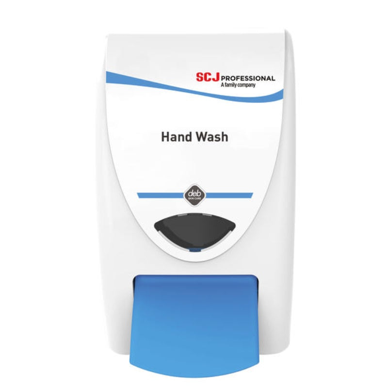 Hand wash dispenser with SCJ Professional branding on a white background