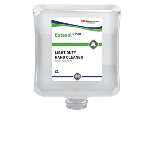 Estesol Pure light duty hand cleaner container on a white background