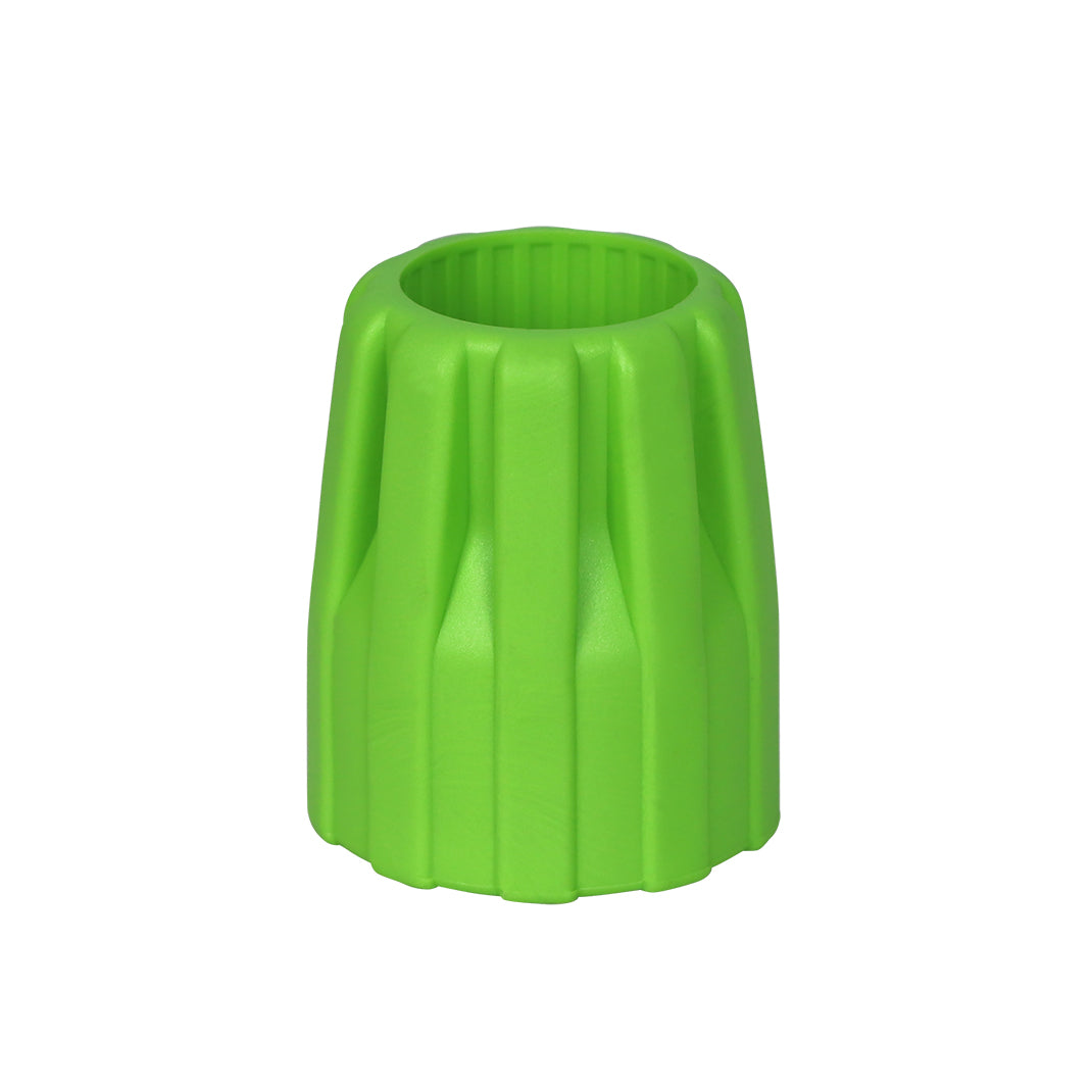 Green textured collar on a white background