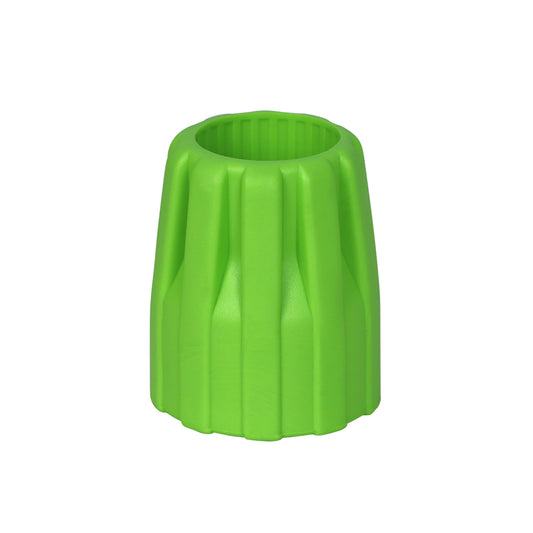 Green textured collar on a white background