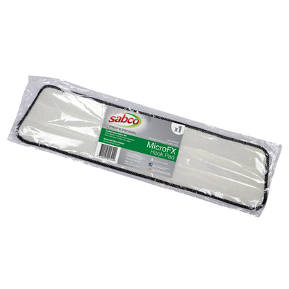 Packaged Sabco MicroFX hook pad on a white background