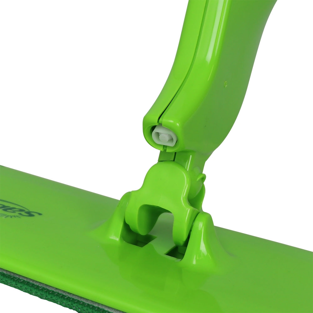 Green Sabco SuperSwish Spray Mop with a white background