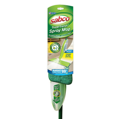 Sabco SuperSwish Spray Mop packaging on a white background