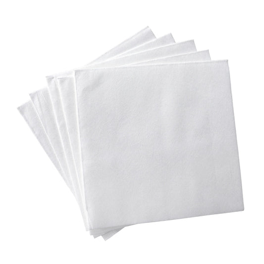 Set of white Disposable Microfibre Cloths on a white background