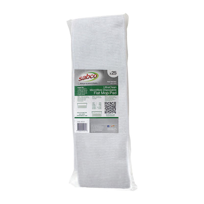 Sabco UltraClean flat mop pad packaging on a white background