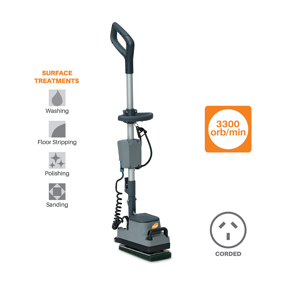 TMB Mi-TOR Orbital Edging Machine | Central Cleaning Supplies