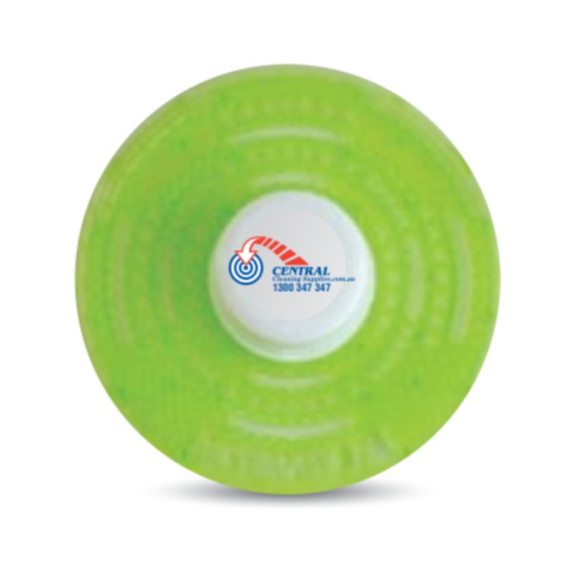 Green Urinal Eco-Mat with a logo on a white background