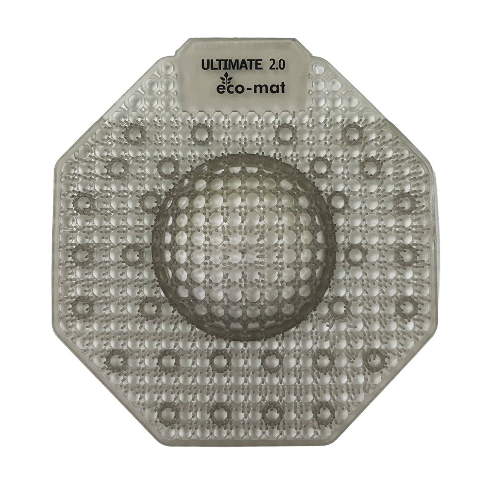 Octagonal eco-mat with 'Ultimate 2.0' branding on a white background