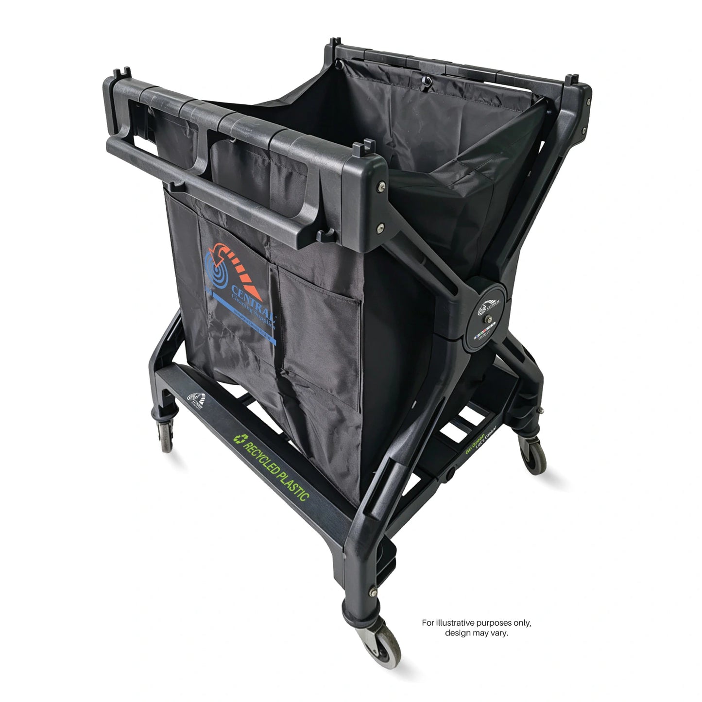 Scissor Trolley & Bag Black