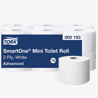 Tork SmartOne Mini Toilet Roll 2ply Advanced T9 12x Pack