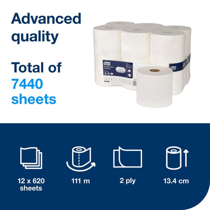 Tork SmartOne Mini Toilet Roll 2ply Advanced T9 12x Pack