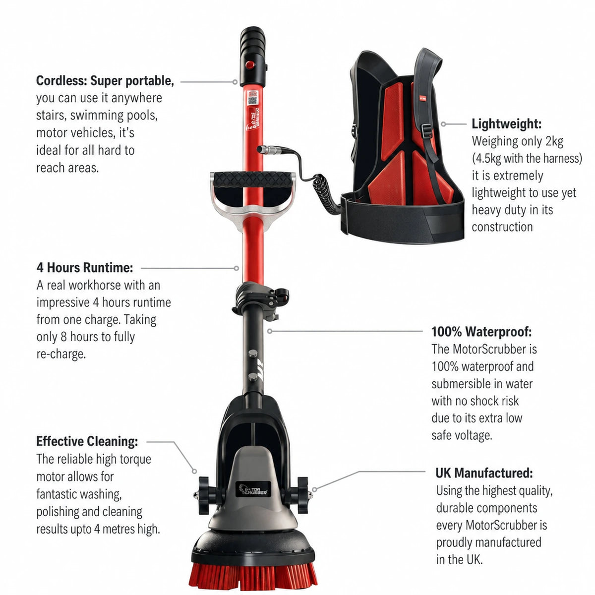 Oates Cordless MotorScrubber