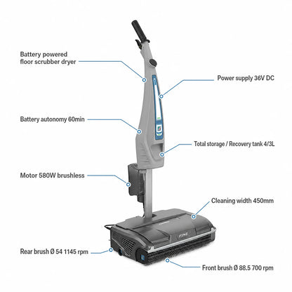 Floorwash FB45 Floor Scrubber Dryer