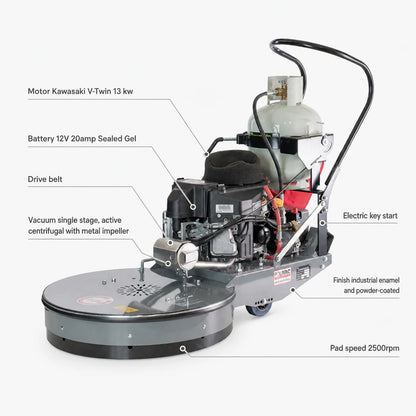 Polivac 18HP Gas Burnisher