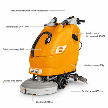 Adiatek Ruby 48BL Traction Auto Scrubber