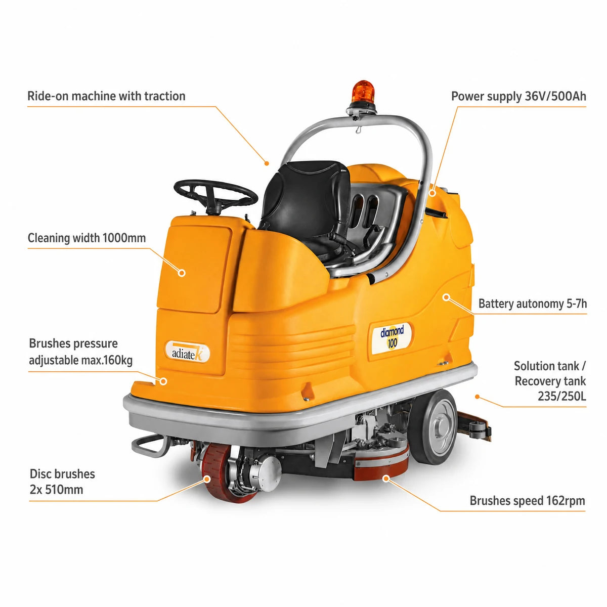 Adiatek Diamond 100p AC Auto Scrubber