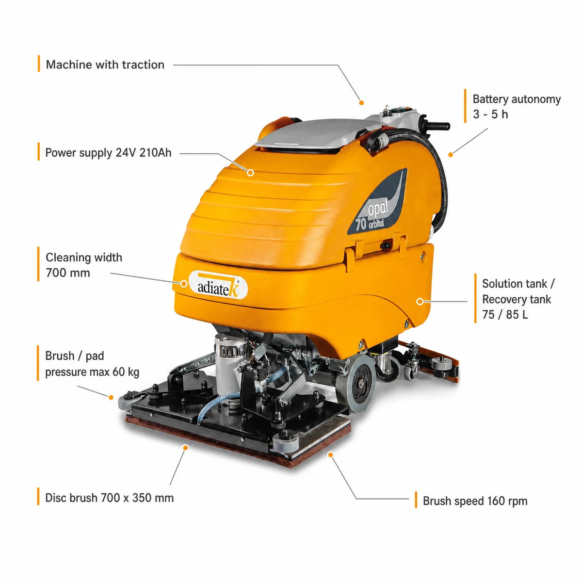 Adiatek Opal 70 Orbital Scrubber