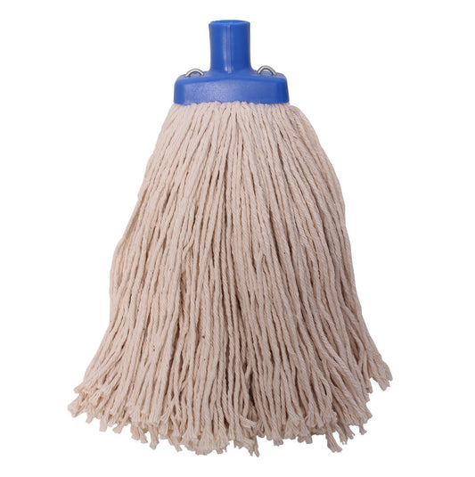 Mop head with blue handle on a white background