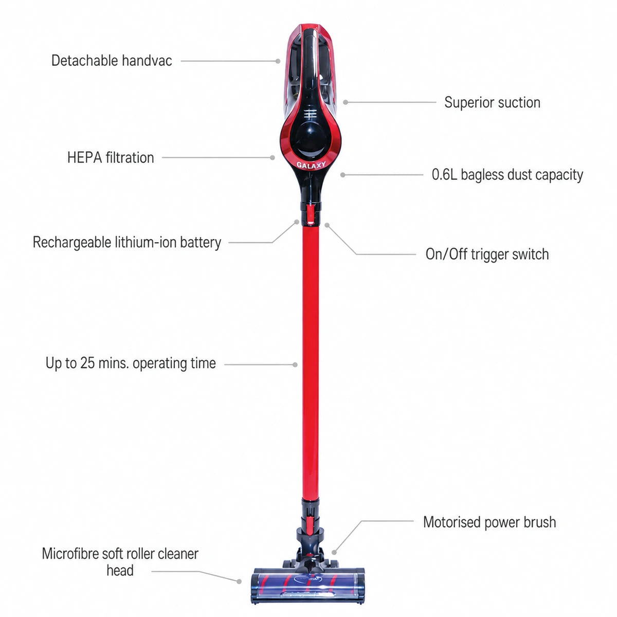 Cleanstar Galaxy 2 in 1 Stickvac